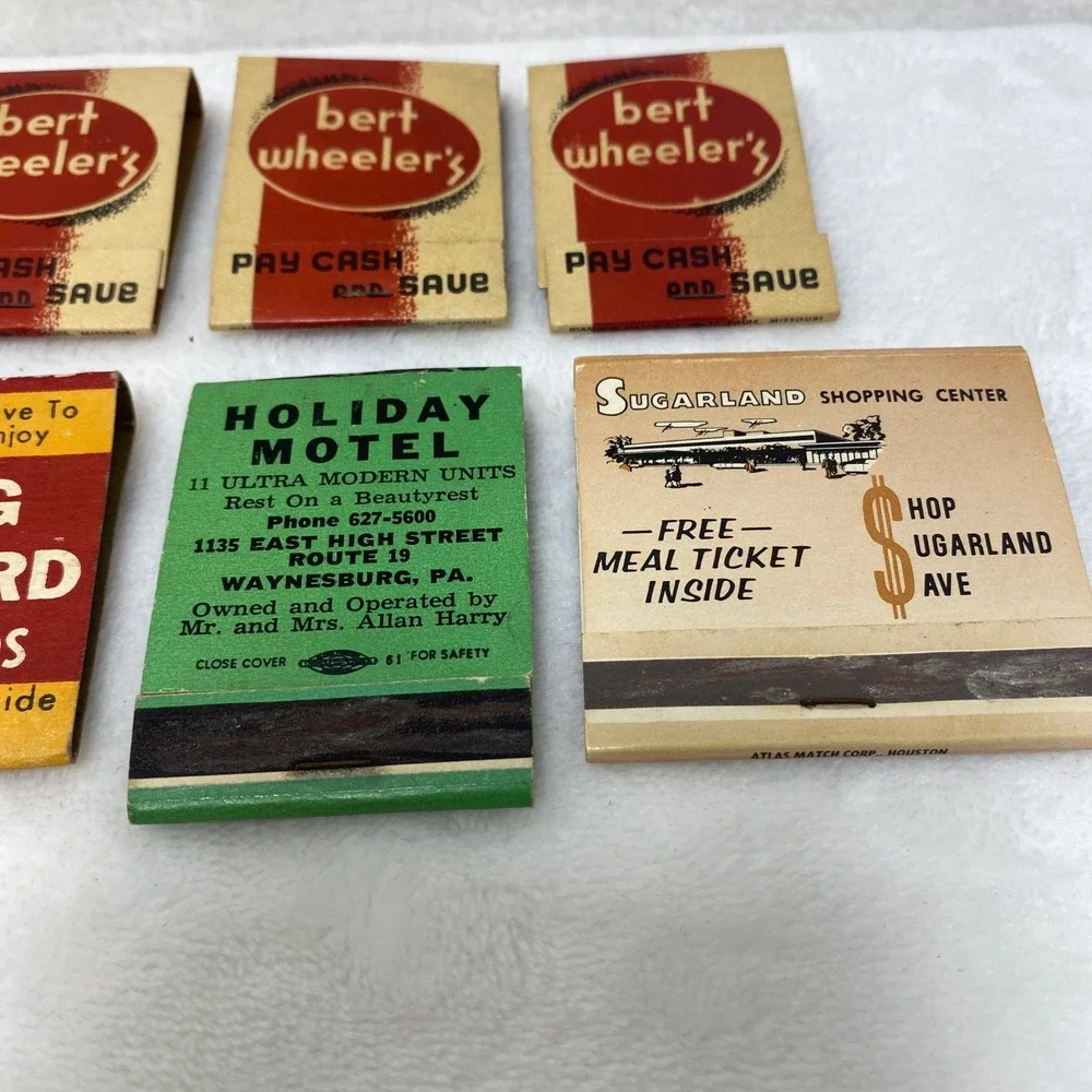 VTG Matchbooks Bert Wheelers Pay Cash and‎ Save Vintage Matchbook Collection Lot